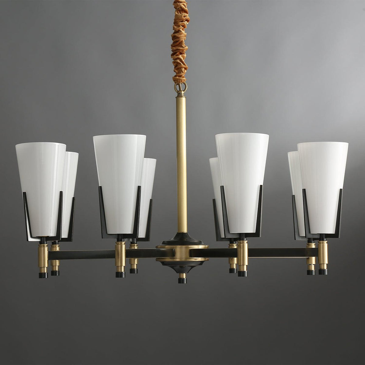 Crystal Accent Chandelier with Adjustable Height