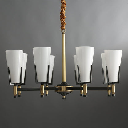 Crystal Accent Chandelier with Adjustable Height