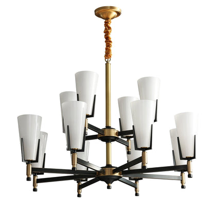 Crystal Accent Chandelier with Adjustable Height