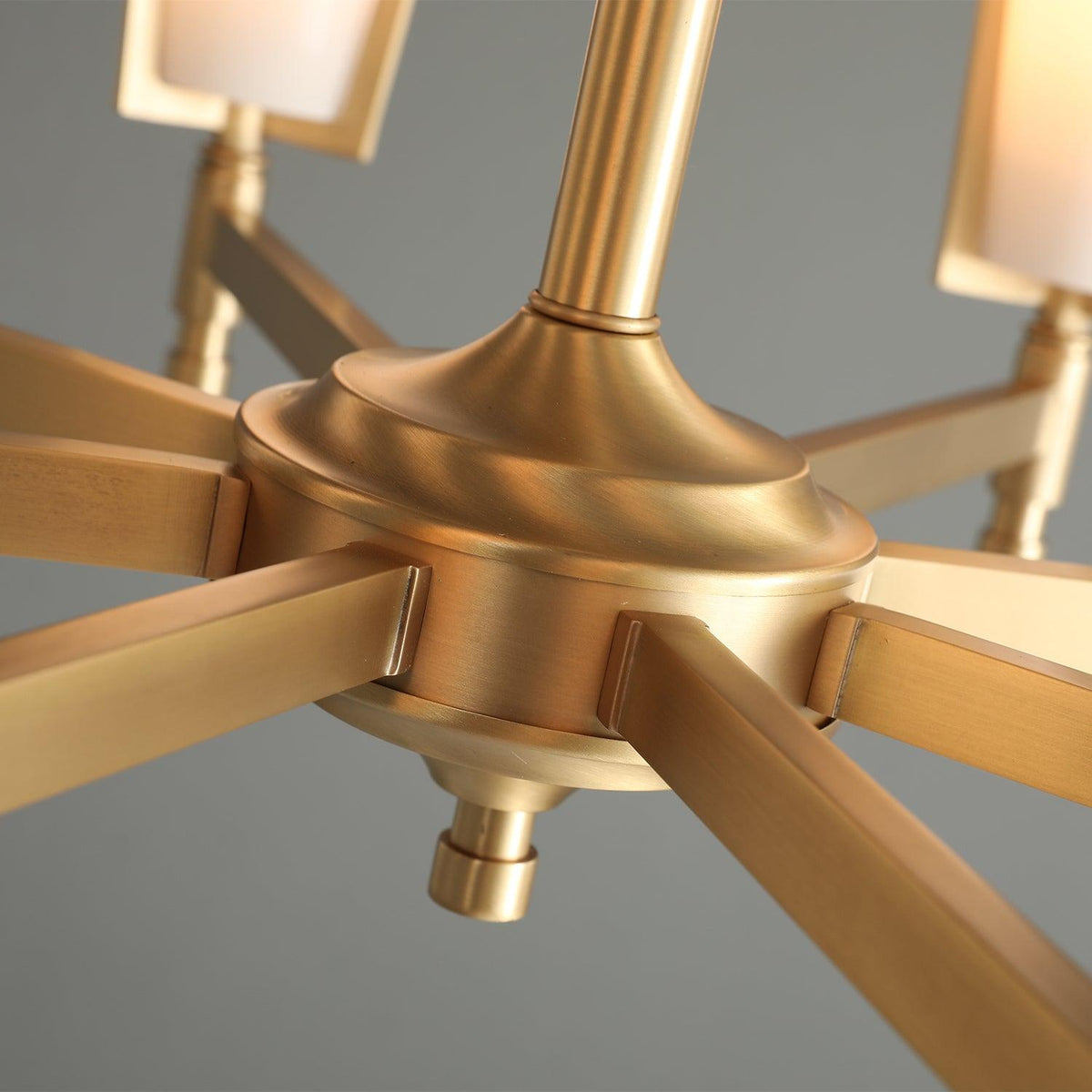 Crystal Accent Chandelier with Adjustable Height