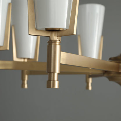 Crystal Accent Chandelier with Adjustable Height