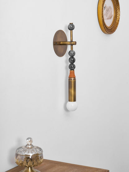 Marble Accent Wall Lamp with Adjustable Brightness