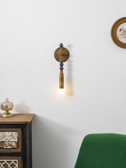 Marble Accent Wall Lamp with Adjustable Brightness