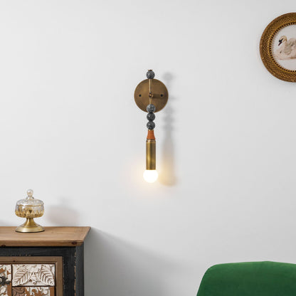 Marble Accent Wall Lamp with Adjustable Brightness