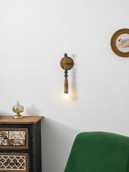 Marble Accent Wall Lamp with Adjustable Brightness