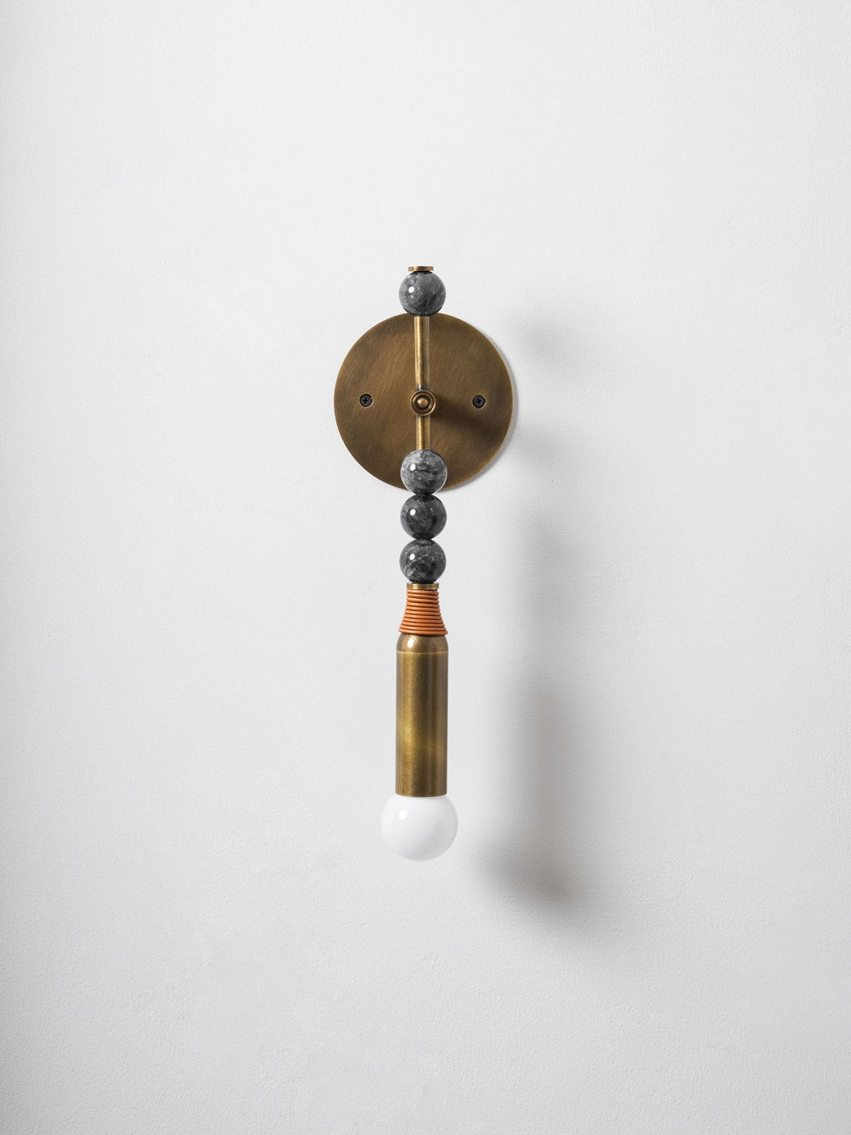 Marble Accent Wall Lamp with Adjustable Brightness