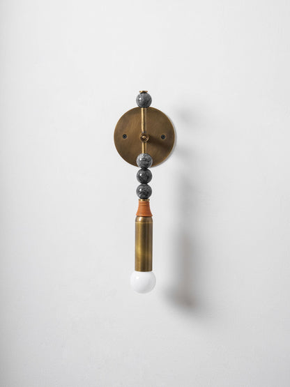 Marble Accent Wall Lamp with Adjustable Brightness