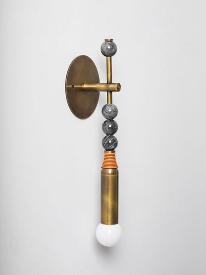 Marble Accent Wall Lamp with Adjustable Brightness