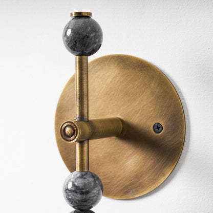 Marble Accent Wall Lamp with Adjustable Brightness
