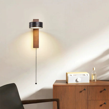 Stone Wall Sconce with Adjustable Brightness