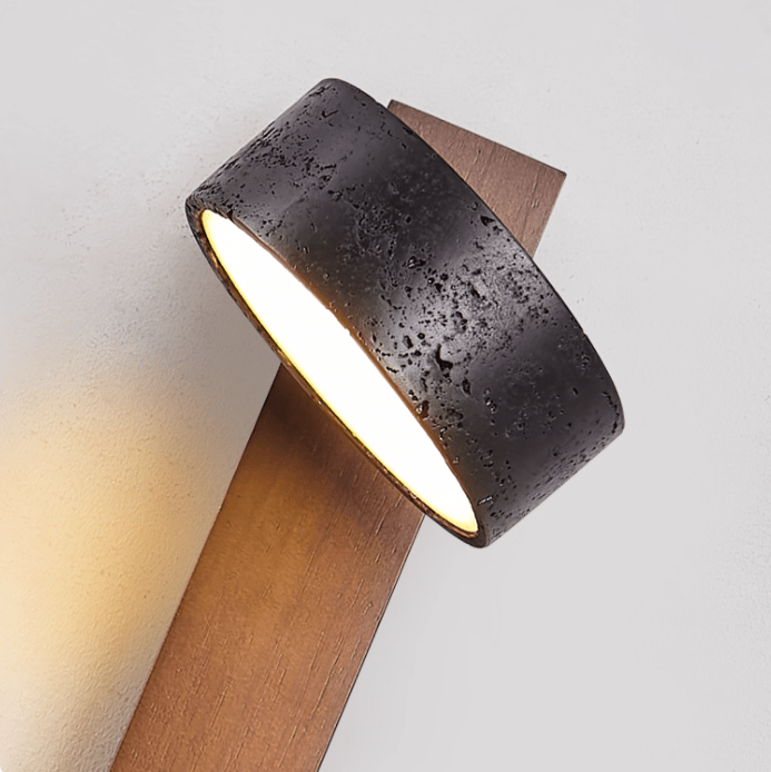 Stone Wall Sconce with Adjustable Brightness