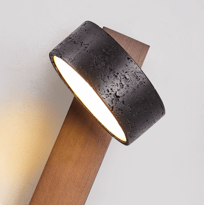 Stone Wall Sconce with Adjustable Brightness