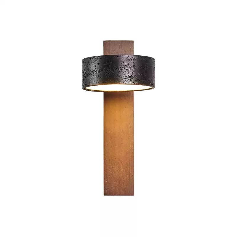 Stone Wall Sconce with Adjustable Brightness