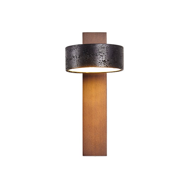 Stone Wall Sconce with Adjustable Brightness — detail view