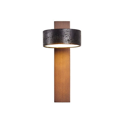 Stone Wall Sconce with Adjustable Brightness — detail view