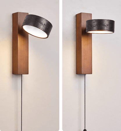 Stone Wall Sconce with Adjustable Brightness
