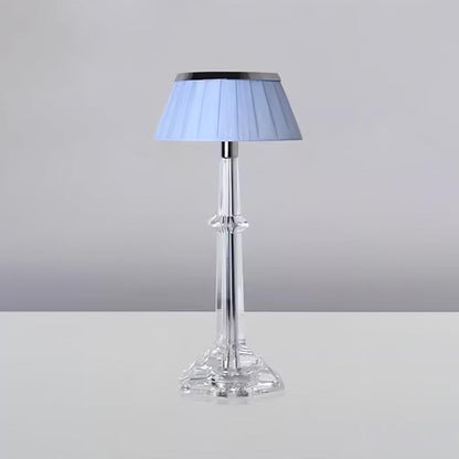Chrome & Glass Table Lamp with Adjustable Brightness