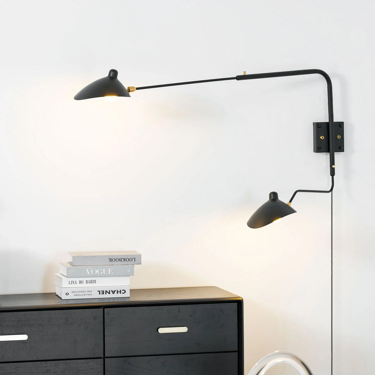 Adjustable Arm Wall Sconce, Energy-Efficient LED
