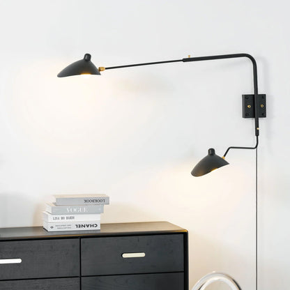 Adjustable Arm Wall Sconce, Energy-Efficient LED