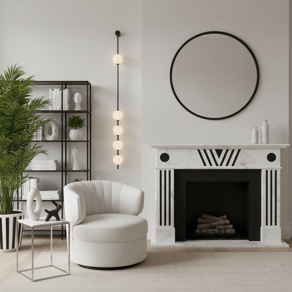Vertical Balls Wall Lamp with Adjustable Brightness