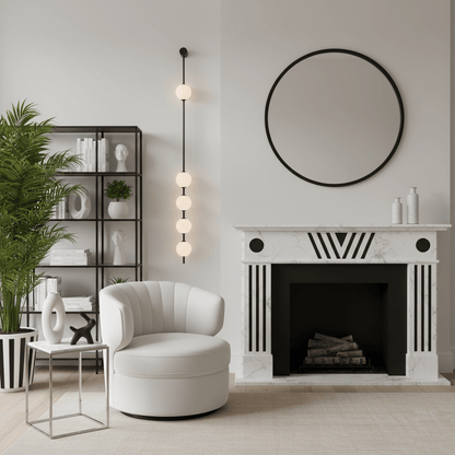 Vertical Balls Wall Lamp with Adjustable Brightness