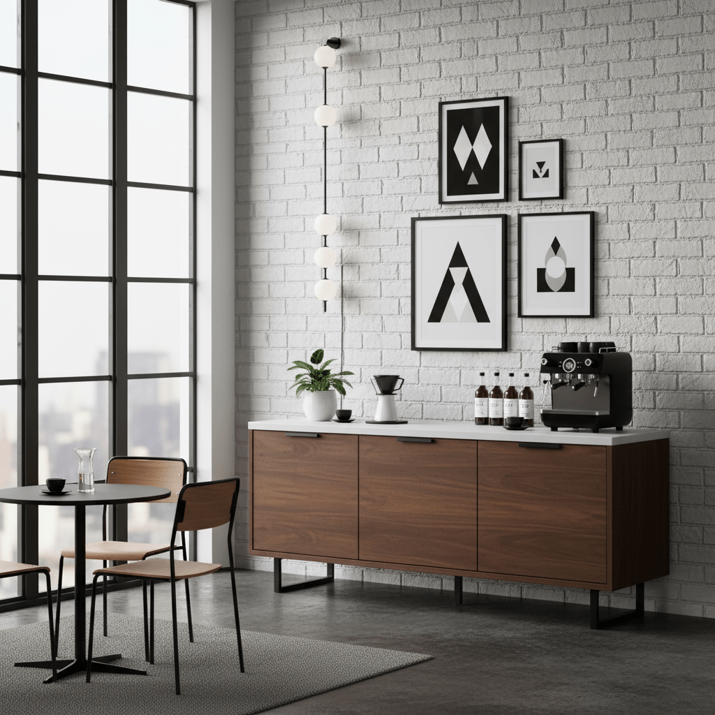 Vertical Balls Wall Lamp with Adjustable Brightness