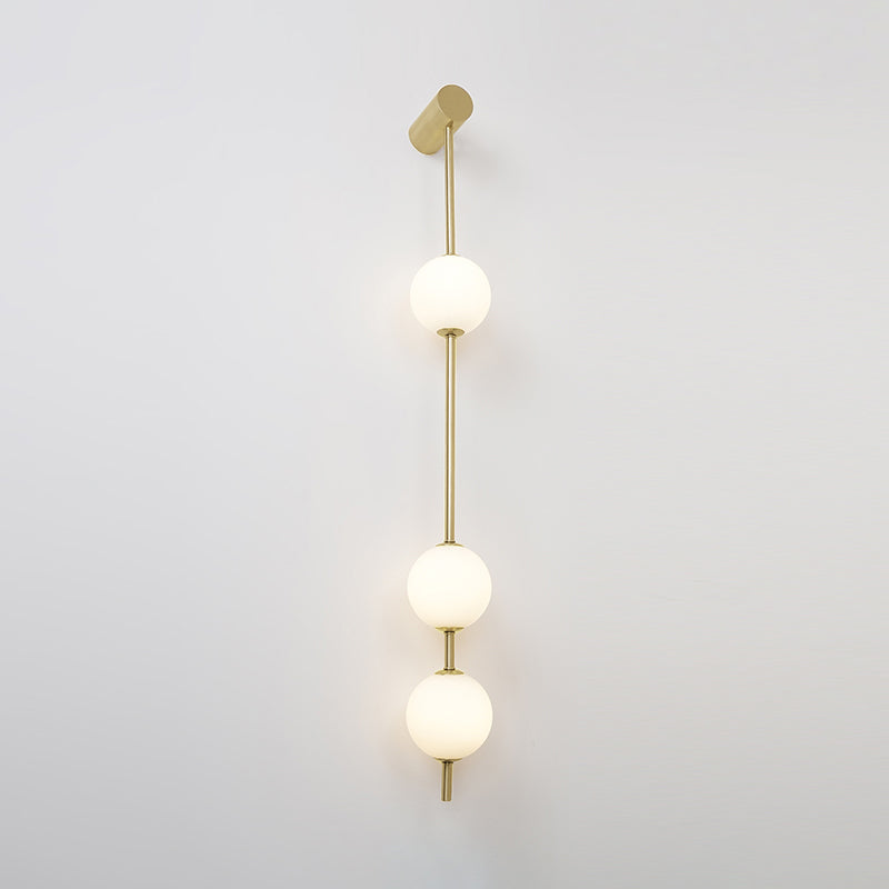 Vertical Balls Wall Lamp with Adjustable Brightness — front view