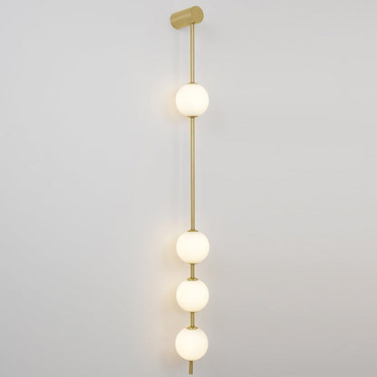 Vertical Balls Wall Lamp with Adjustable Brightness — alternate angle