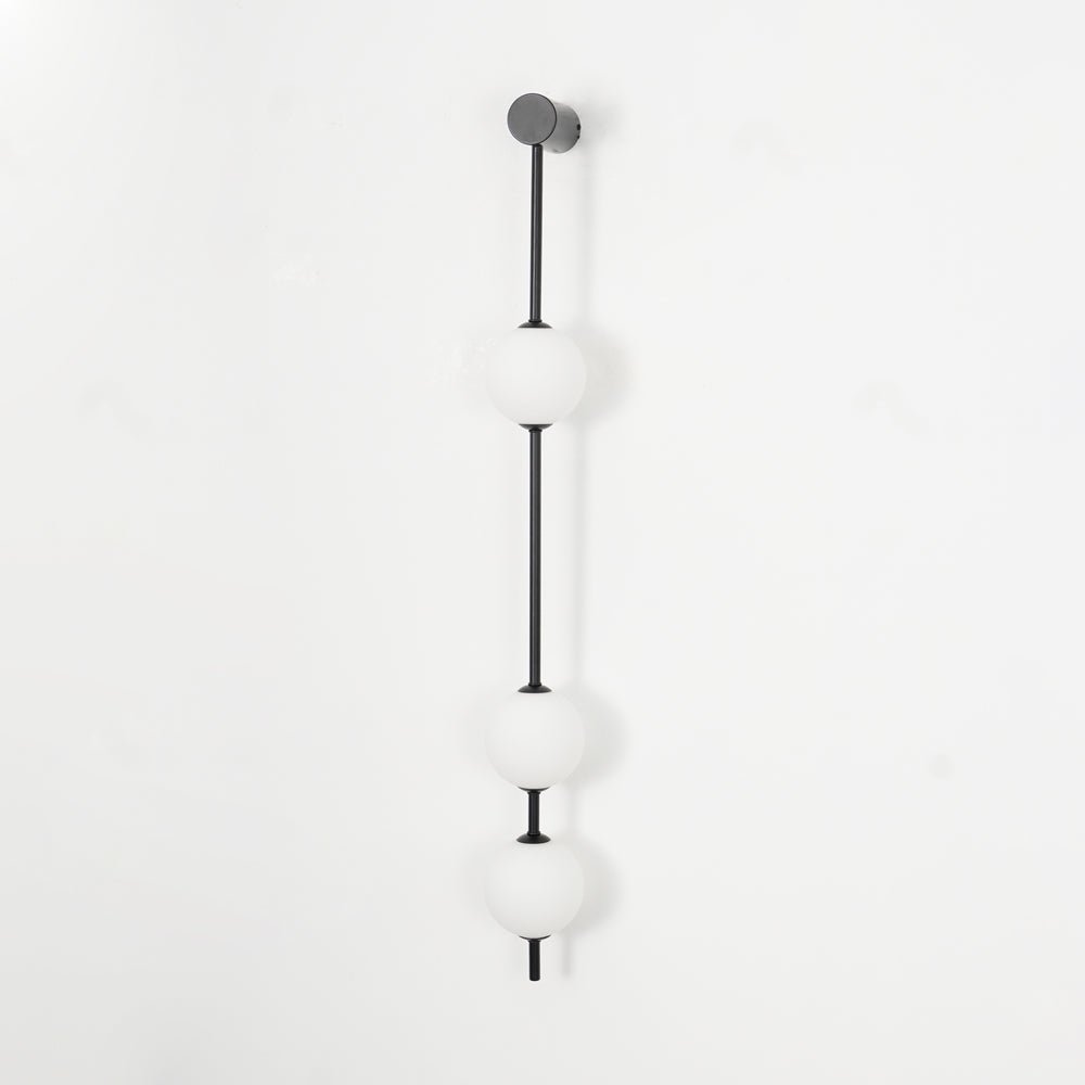Vertical Balls Wall Lamp with Adjustable Brightness — side view