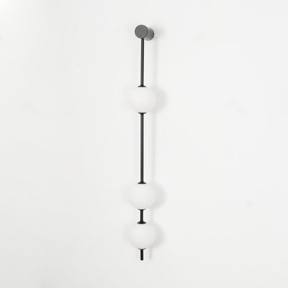 Vertical Balls Wall Lamp with Adjustable Brightness — side view