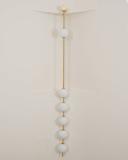 Vertical Balls Wall Lamp with Adjustable Brightness