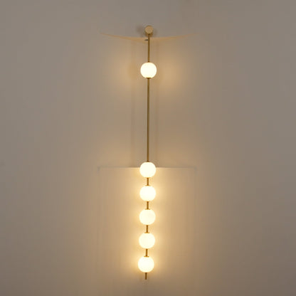 Vertical Balls Wall Lamp with Adjustable Brightness