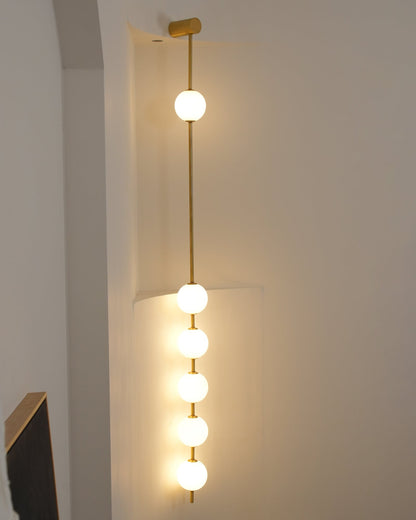 Vertical Balls Wall Lamp with Adjustable Brightness