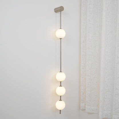 Vertical Balls Wall Lamp with Adjustable Brightness