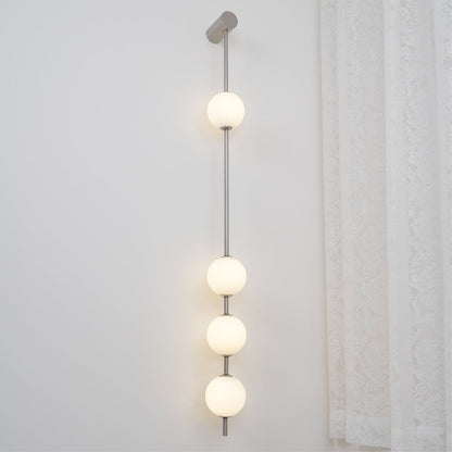 Vertical Balls Wall Lamp with Adjustable Brightness