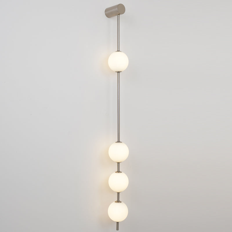 Vertical Balls Wall Lamp with Adjustable Brightness — front view