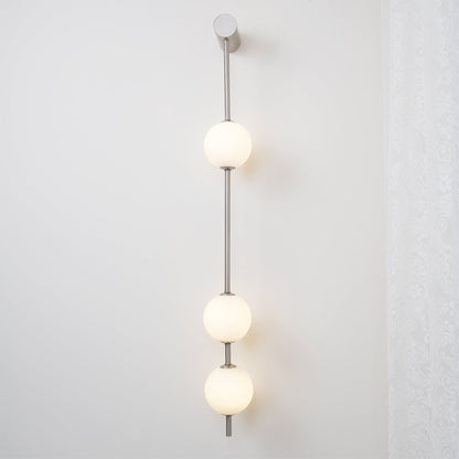 Vertical Balls Wall Lamp with Adjustable Brightness