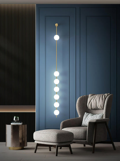 Vertical Balls Wall Lamp with Adjustable Brightness