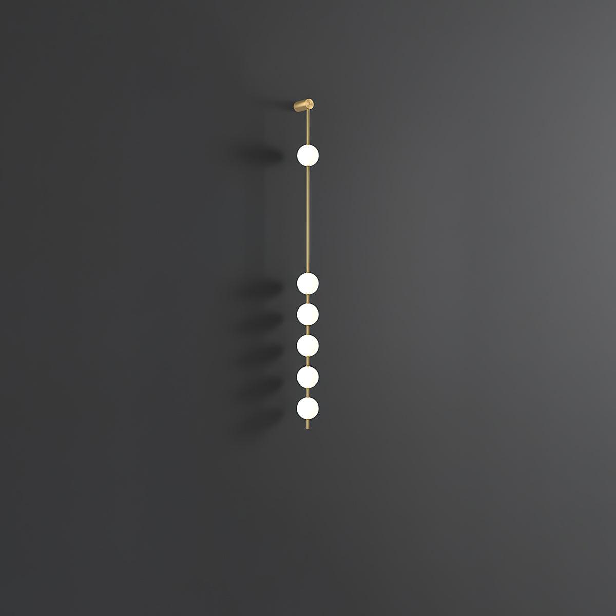 Vertical Balls Wall Lamp with Adjustable Brightness