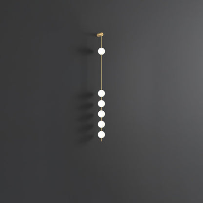 Vertical Balls Wall Lamp with Adjustable Brightness