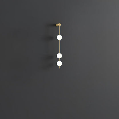 Vertical Balls Wall Lamp with Adjustable Brightness