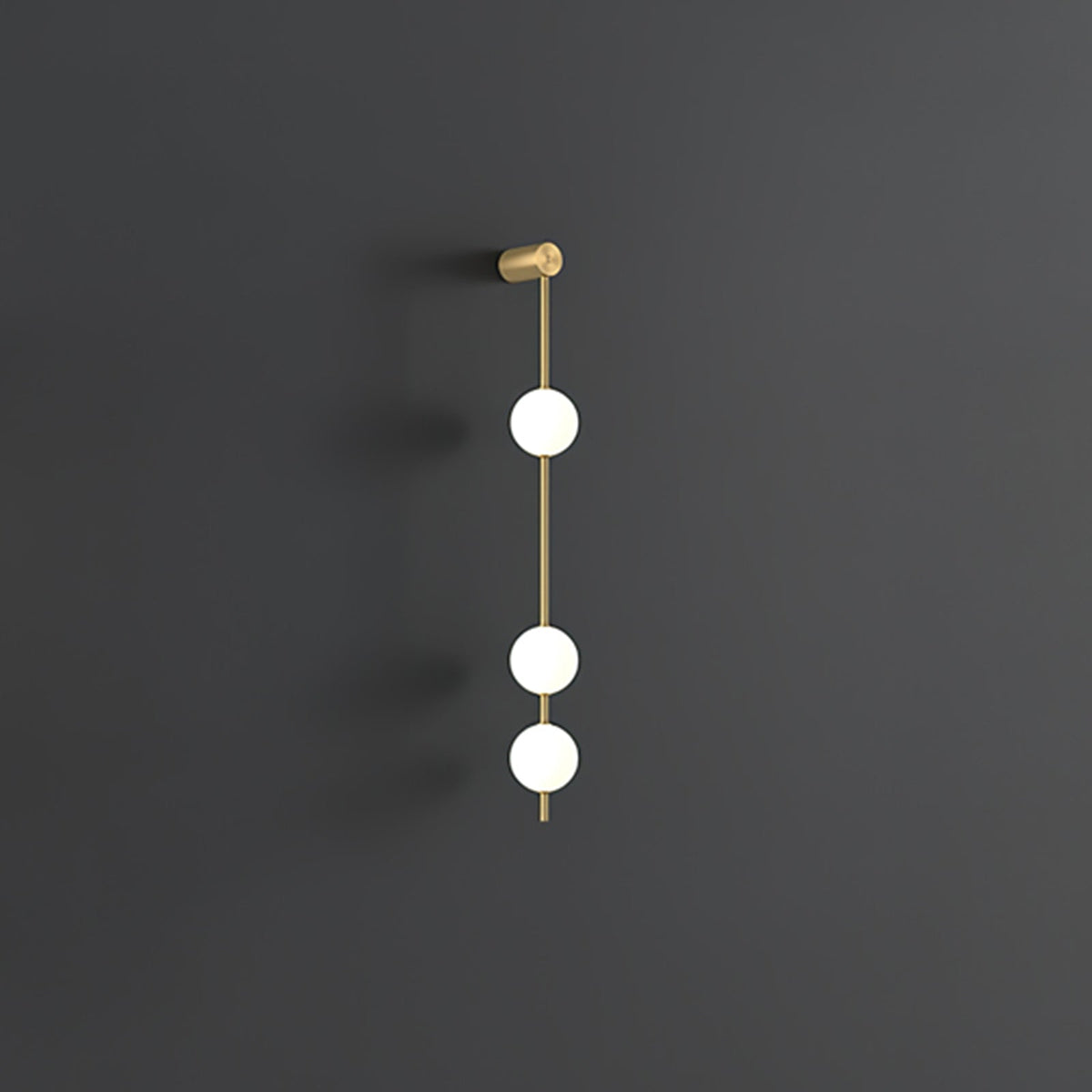 Vertical Balls Wall Lamp with Adjustable Brightness