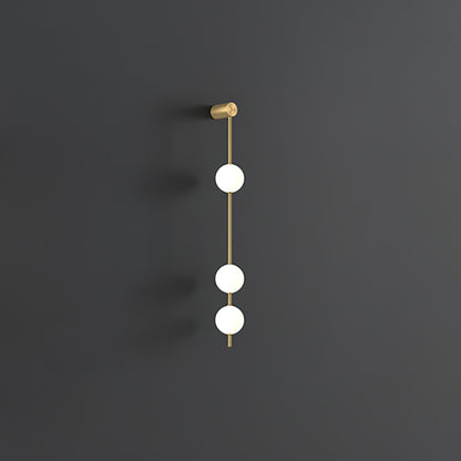 Vertical Balls Wall Lamp with Adjustable Brightness