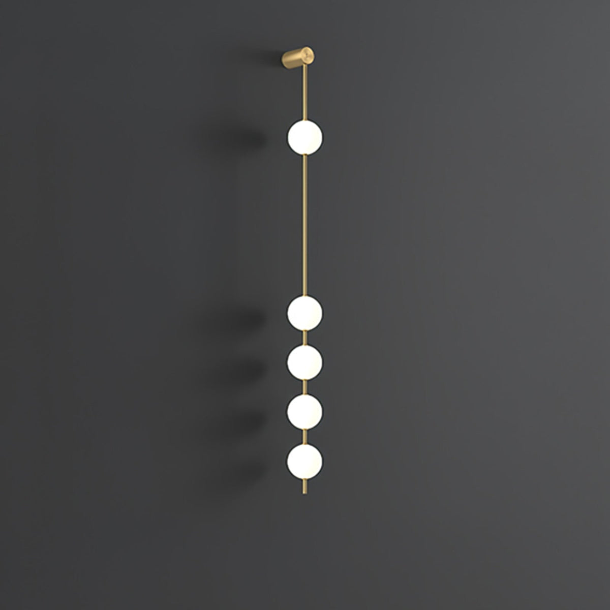 Vertical Balls Wall Lamp with Adjustable Brightness