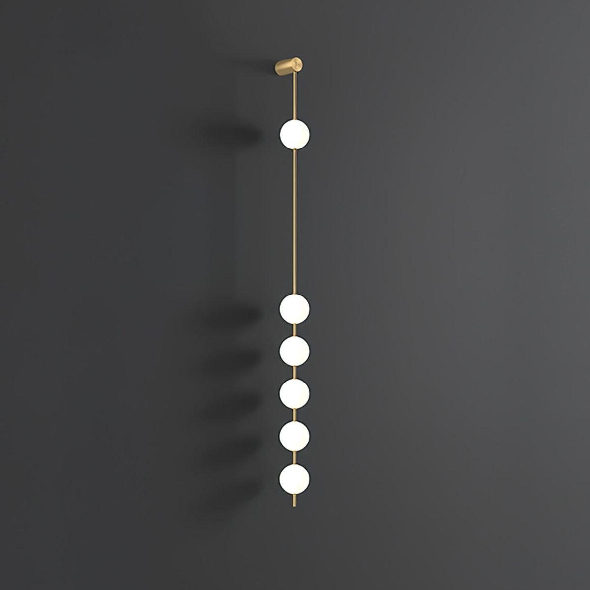 Vertical Balls Wall Lamp with Adjustable Brightness