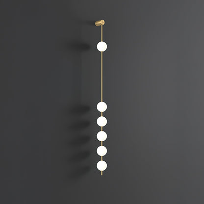 Vertical Balls Wall Lamp with Adjustable Brightness