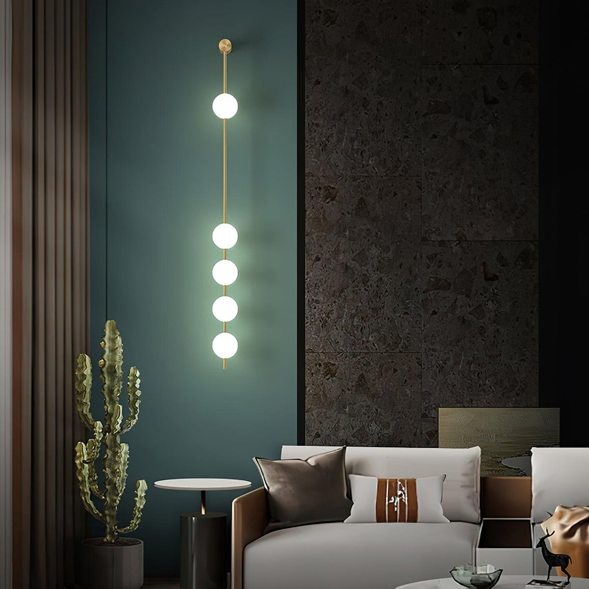 Vertical Balls Wall Lamp with Adjustable Brightness