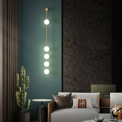 Vertical Balls Wall Lamp with Adjustable Brightness