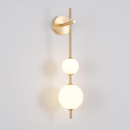 Vertical Globe Wall Lamp, Energy Saving — front view