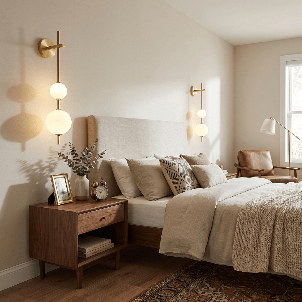 Vertical Globe Wall Lamp, Energy Saving